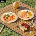 thumbnail image 3 of 40PCS Stainless Steel Dinner Plates 8Inch Serving Tray Metal Platter Dishwasher Safe Dinner Plates Round Dinner Dishes Decorative Storage Tray for Outdoor Camping Picnic, 3 of 9