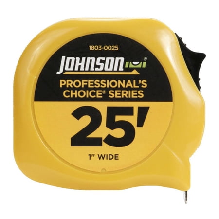 UPC: 0049448300259 | Johnson Level 1803-0025 25 ft. x 1 in. Professionals Choice Power Tape