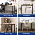 thumbnail image 6 of WORKPRO 48"x 20" Garage Workbench with Leveling Foot, 1200 LBS Load Capacity Work Benches for Garage, Workshop, Home, Woodworking, 6 of 9