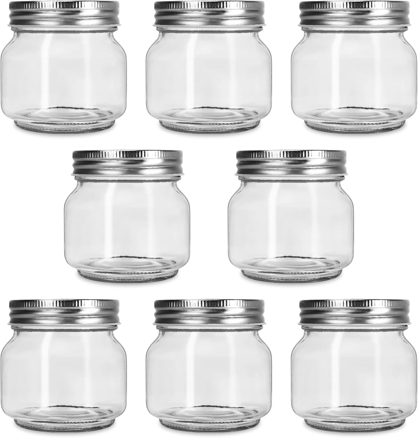 2 Large Preserving Jars With Lids – 2650ml Airtight Storage Jars For Canning, Pickling, Pantry