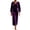 Purple, variant on Sheghy Womens PlusβSize CrewβNeck LongβSleeve Velvet Solid Maxi Dress Sky Blue