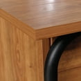 thumbnail image 5 of Sauder Union Plain Prairie Cherry Side Table with Flip Down Door, Prairie Cherry Finish, 5 of 11