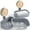 Grey, variant on Double Layer Soap Dish for Shower 2 Pack, Wall Mounted Bar Soap Holder Suction Cup 2 Layer Self Draining Soap Case Sponge Holder for Shower Bathroom, Tub and Kitchen Sink, Drill-Free Tray
