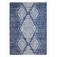 thumbnail image 4 of FH Home Outdoor Rug - Waterproof Easy to Clean Stain Resistant - Patio Indoor Outdoor Porch Deck Balcony Entryway - Boho Moroccan - Ariana - Blue - 5ft 2in x 7ft 6in, 4 of 5