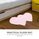 thumbnail image 2 of Cojín de silla de lana de imitación, alfombra para mesa de té, alfombra para cama, tapete doble con forma de corazón, 2 of 6