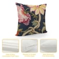 thumbnail image 4 of YINGXI Throw Pillow Covers navy Blue Floral Pillow Cases Flower Decorative Cushion Cases for Sofa Living Room 12x12in, 4 of 5
