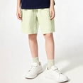 thumbnail image 2 of Guluxicc Kids Boys Athletic Shorts Elastic Waist Summer Solid Color Moisture Wicking Drying Shorts for Casual Activities, 2 of 8