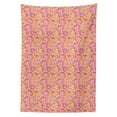 thumbnail image 3 of Ambesonne East Tablecloth Rectangular Table Cover, Fantasy Oriental Flowers, 60"x90", Pink Purple and Orange, 3 of 4