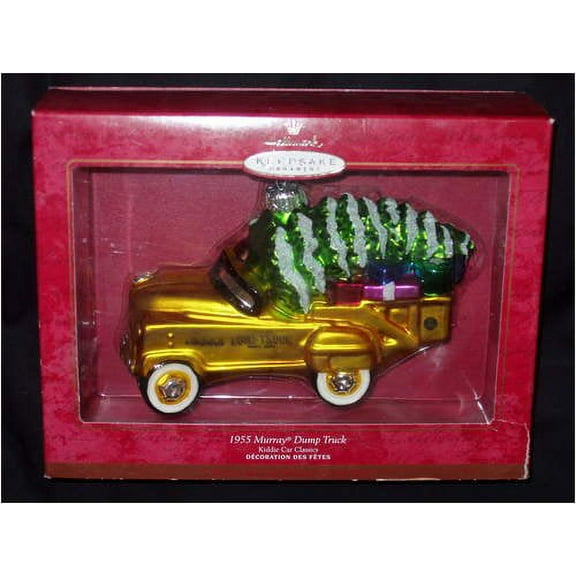 Hallmark Keepsake Ornament 1955 MURRAY DUMP TRUCK BLOWN GLASS ORNAMENT FROM CROWN REFLECTION'S COLLECTION - 2000 (QBG4081)