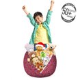 thumbnail image 3 of Ethnic Storage Toy Bag Chair, Vintage Style Floral Ornament Mosaic Design with Eastern Folkloric Elements, Stuffed Animal Organizer Washable Bag, Small Size, Multicolor, by Ambesonne, 3 of 3