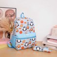 thumbnail image 4 of FUZHIQ Cute Animal Print School Backpack for 1st 2nd 3rd 4th Grade, Bookbag with Color Block , Durable Back to School Backpack, BU1, 4 of 4
