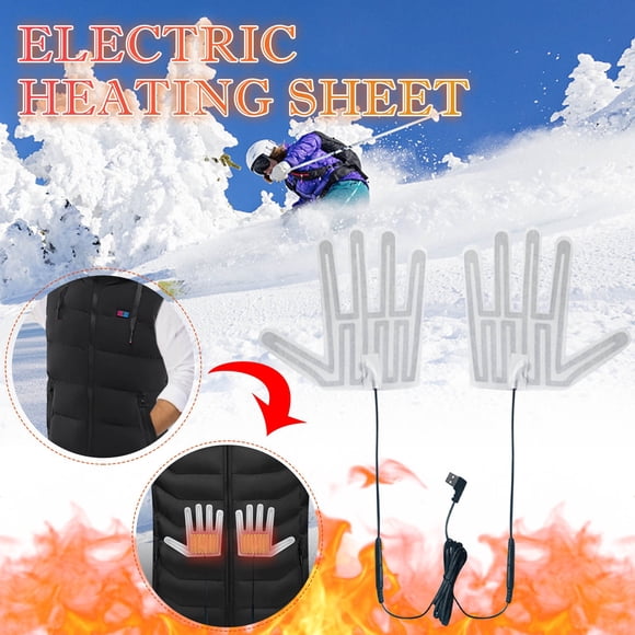 EGNMCR USB Heating Pad Electric Cloth Heater Pad Electric Heating Film Carbon Fiber Heating Pad Hand Warmer Heating For Warming Feet Home Warm Thunderheads Hat