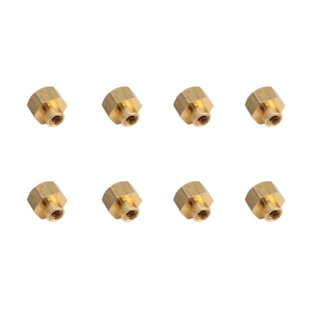 Écrou de Blocage de Pneu RC, Or Finition Fine 8 Pièces Rouille RC Kit Écrou pour le Remplacement