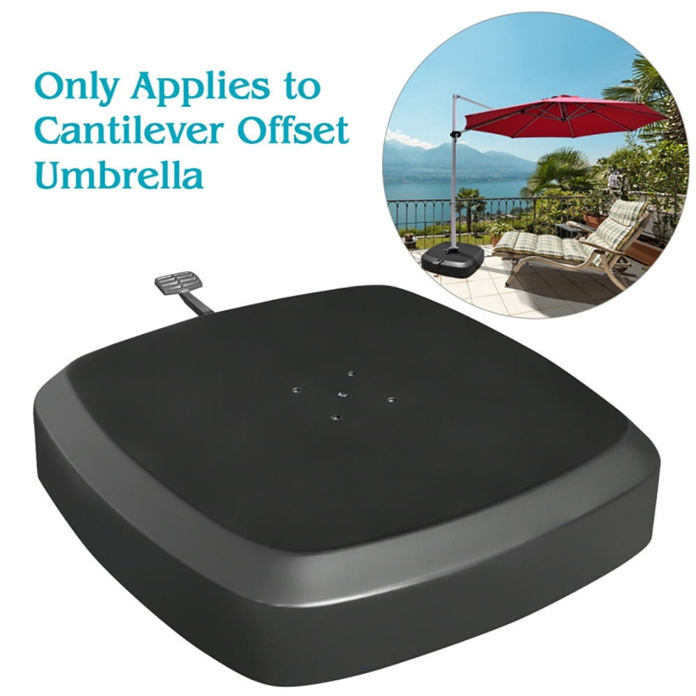 Aimee Lii Patio Cantilever Offset Umbrella Base with Wheels for Garden Poolside Deck, Umbrella Stand Outdoor Base