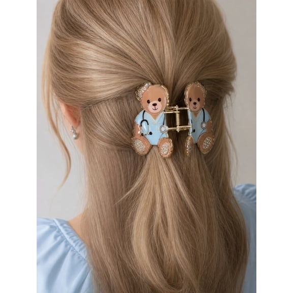 Adorable Nurse-Themed Hair Clips – Cute Paw Hair Claws – Fun Accessory for Nurses and Animal Lovers