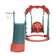 thumbnail image 5 of EUROCO 3 in 1 Toddler Slide and Swing Set,Toddler Climber Slide Playset With Basketball Hoop,Kids Slide for Toddlers Age 1+,Outdoor Indoor Playground for Toddlers, 5 of 8