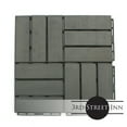 thumbnail image 2 of 3rd Street Inn 12" x 12" Modern Grey Wood Deck Tiles, for Balconies Showers 20 Pack, 2 of 8
