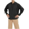 thumbnail image 6 of Wyongtao Men's T-Shirts Casual Retro Strap Long Sleeved Lace Up Beach Hippie Tops Renaissance Pirate Tunic,Black L, 6 of 9