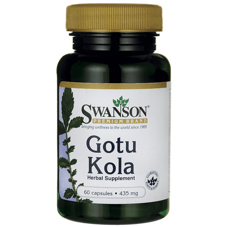 Swanson Gotu Kola 435 mg 60 Caps (Best Gotu Kola Brand)