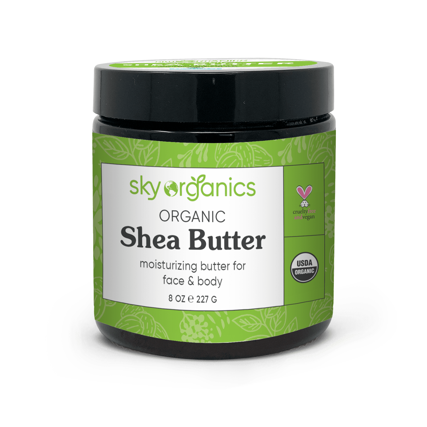 Sky Organics Organic Shea Butter for Face and Body, 8 oz