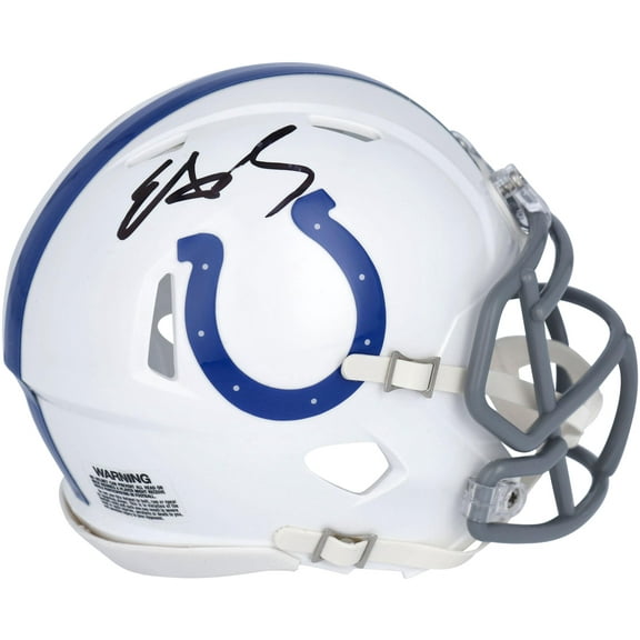 Edgerrin James Indianapolis Colts Autographed Riddell Speed Mini Helmet - Fanatics Authentic Certified