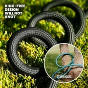 HYDROSTEEL PRO 50 Ft Metal Garden Hose with Nozzle, Indestructible 3-Layer Stainless Steel Heavy Duty Water Hose 50Ft x 5/8 in. Kink Free Design Will Not Kink, Flexible, NON Expandable, 500 PSI