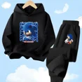 thumbnail image 2 of Ropa de bebé, ropa de abrigo para niño de 2 a 12 años, conjunto de sudadera con capucha, sudadera Sonic 2024 de primavera para niños, ropa para niña, madre e hijo, 2 of 5