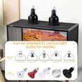thumbnail image 2 of Reptile Light Fixture, 2-Pack 5.5-Inch Deep Dome Lamp Caps with Optical Reflection Cover, Heat-Resistant Design for Reptile Enclosures, Terrariums, and Amphibian Habitats, 2 of 7