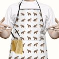 thumbnail image 2 of White Hyena Pattern Apron-Garden Aprons for Women with Pockets-Cotton Linen Waterproof Kitchen Cooking Gardening Aprons Adjustable for Kitchen,Cooking,BBQ and Salon 33x27 Inch, 2 of 7