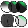 thumbnail image 1 of Juego de filtros de lentes NEEWER de 72 mm 5 en 1 magnéticos ND con anillo adaptador, 1 of 9