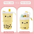 thumbnail image 5 of 5.12x6.7IN Sliding Pencil Case Box Pencil Bag Stationery Box Storage Bag Pencil Box Pouch Large Capacity Stationery Storage Organizer Office Travel Multi-Purpose Bag for Office Travel Holder Box, 5 of 9