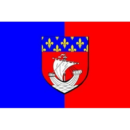 3x5 Paris Department and Municipality France Flag French City Banner 3x5 Foot