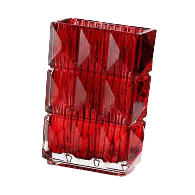 Terrario moderno con capullo de flores para estantería de boda, ideal para plantas hidropónicas. Rojo 18cm