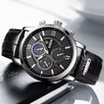 thumbnail image 3 of Reloj LIGE Reloj para Hombres de Moda Impermeable Luminoso Plateado Negro, 3 of 5