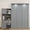 Gray, variant on Mintazer Queen Murphy Bed with Storage Cabinet Built-in Wine Rack, Glass Holder & Drawers, Foldable Wall Bed Cabinet with LED Strip for Bedroom Living Room, Gray