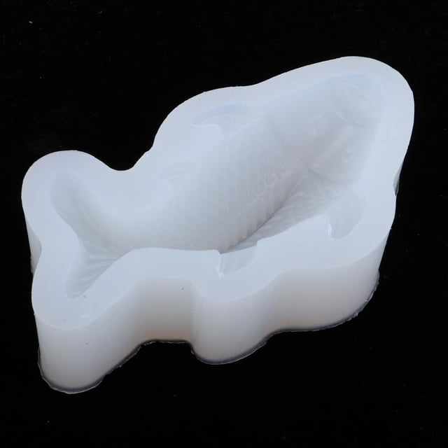 Moldes de silicona de pescado para resina en forma de pez 3D molde de pastel de fondant de silicona herramientas de modelado para hornear de cocina ca Macarena Horneado de molde de peces de silicona
