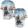 thumbnail image 3 of Hello Winter Newfoundland Frosty Morning Walk Welcome Snowy Christmas All Over Print 3D Baseball Shirt Newfie Dog Lover Gifts Softball Sport - 02018, 3 of 6