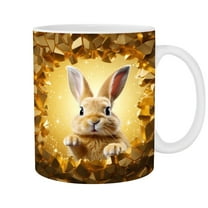 Comefolife Rabbit Mug - Funny Bunny Coffee Mug - Bunny Rabbit Mug Gifts For Girls Men Women - Easter Mug - Perfect Bunny Gifts - Cute Rabbit Tea Cup