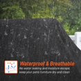 thumbnail image 3 of Funda Impermeable Arcedo para Tumbonas de Patio 2 Piezas Negra, 3 of 7