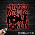 thumbnail image 2 of Craftnamesign Donut Shop Metal Wall Art LED Light, Donut Shop Decor, Bakery Shop Wall Decor, 2 of 5