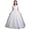 E272-White, variant on hengsof Girls Fashion Floral Print Solid Sleeveless Round Neck Mesh Dress Sweet Flower Girl Formal Gown for Wedding Party 5-16 Years