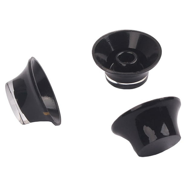 3x Perillas de Campana de Control de Guitarra Hugo Perilla de tono de guitarra Negro