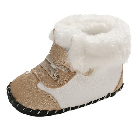 

NIUREDLTD Baby Girls And Boys Warm Shoes Soft Comfortable Toddler Shoes Snow Shoes Size 13ï¼3ï¼