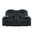 thumbnail image 6 of Naomi Home Chicago  Adult Air Leather Loveseats with Wireless Charging , USB Port and Built-In Speakers , Black, 6 of 17