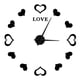 thumbnail image 4 of Innovador reloj de pared DIY con superficie de espejo acrílico, adhesivo para pared, reloj para decoración del hogar, negro, 4 of 10