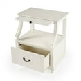 thumbnail image 2 of Butler Danielle Marble Nightstand in White, 2 of 12