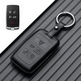 thumbnail image 1 of Car Key Fob Cover Case Protector Real Leather Car Key Case Cover For Land Rover Range Rover For Jaguar E-Pace XK, 1 of 10