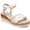 White, variant on Braided Boho Sandals Wedges for Women Adjustable Ankle Strap Comfort Open Toe Sandals with Platform - Espadrille Wedge Sandals for Summer Beach Casual