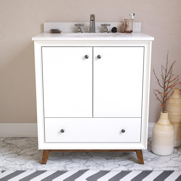 Dorel Living Bleeker 30 Inch Bathroom Vanity With Sink White Com Dorel Living Bleeker 30 Inch Bathroom, Dorel Living Otum 30 Inch Bathroom Vanity With Sink White Wood