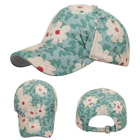 VNKIDY Kids Caps Children Spring Autumn Baseball Cap Floral Prints Dome Styled Hats For Boys Girls Casual Outdoor Wear Cute Headwear